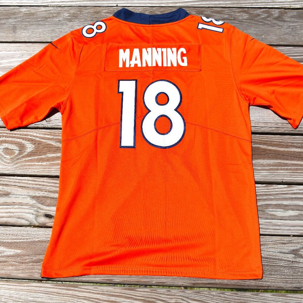 New! Peyton Manning Denver Broncos Orange Football Jersey Adult Men's Sizes